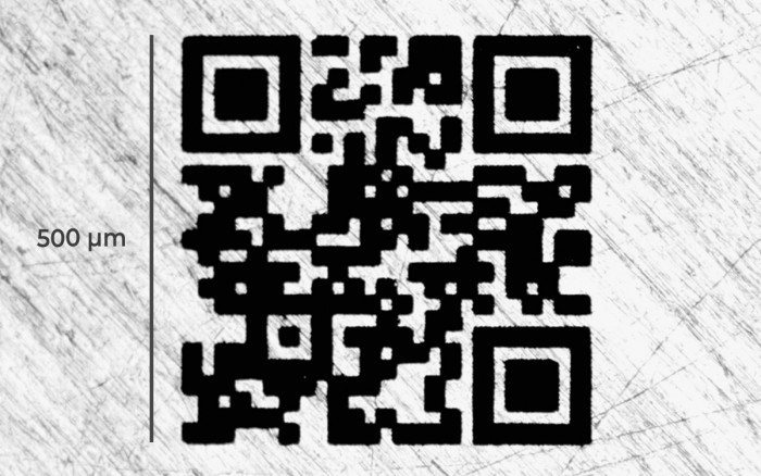 QR in stainless steel